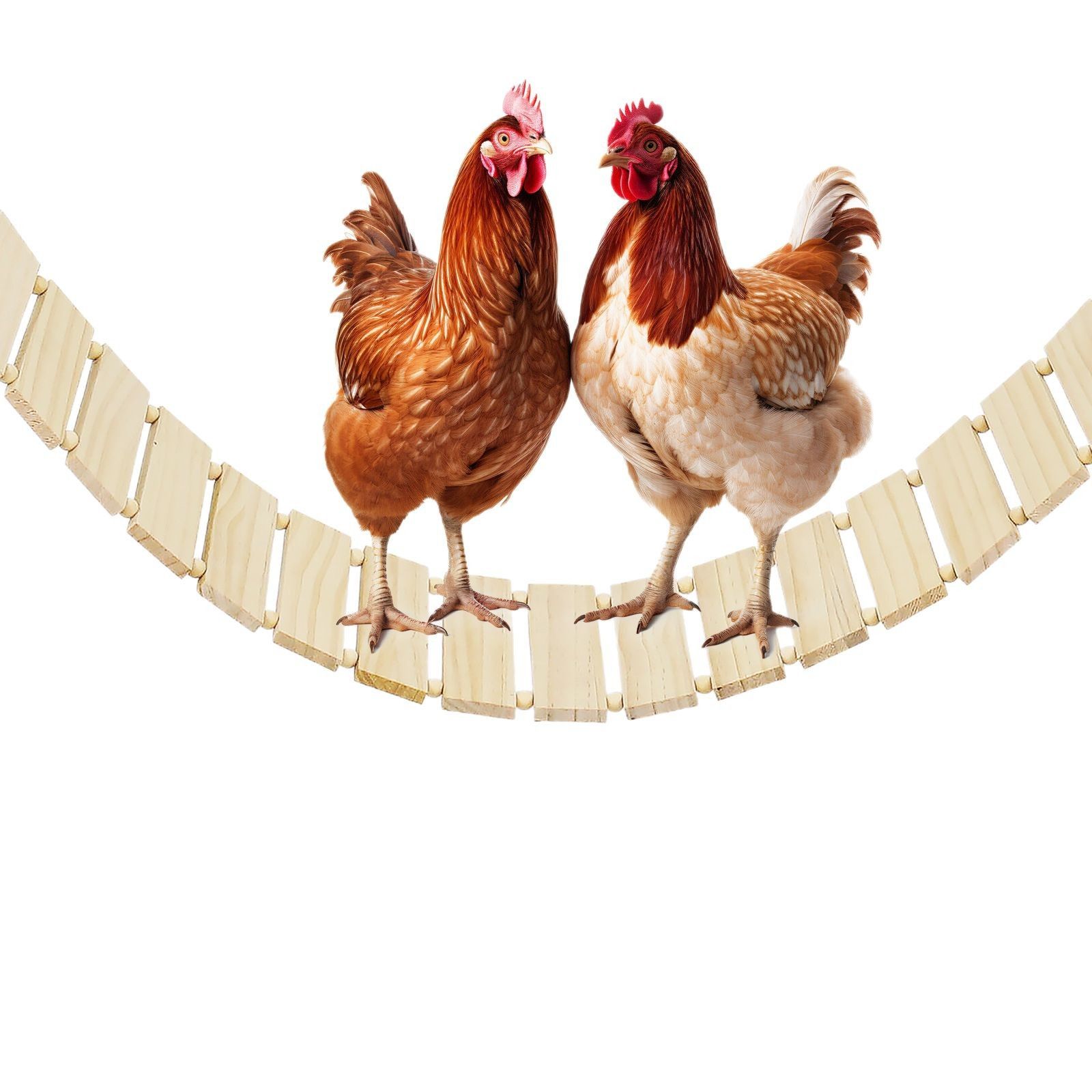 Chicken Coop Toy Chicken Toys for Hens Natural Wood Chicken Ladder Chicken Swing Chicken Perch for Birds Poultry Rooster Chicks โ image 5