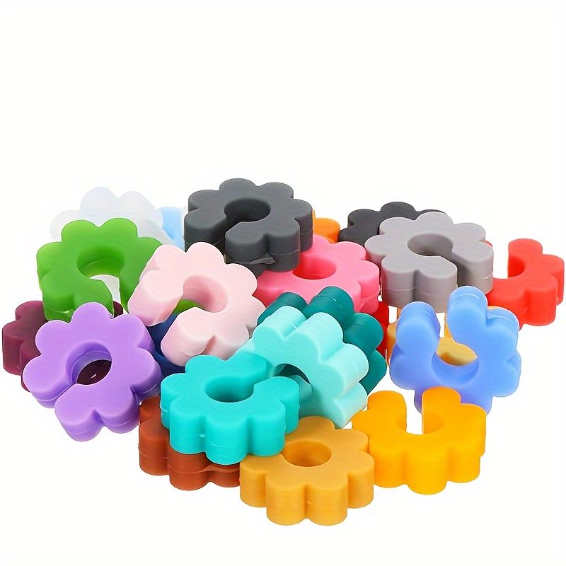 24pcs Vibrant Silicone Wine Glass Markers, Durable Reusable Drink Charms for Parties Events Cocktails Champagne — image 5