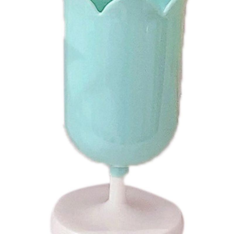 Pen Holder Tulip Shape Innovative Vintage Photo Props Large Capacity Pencil Holder for Office Study Room Home Green — image 3