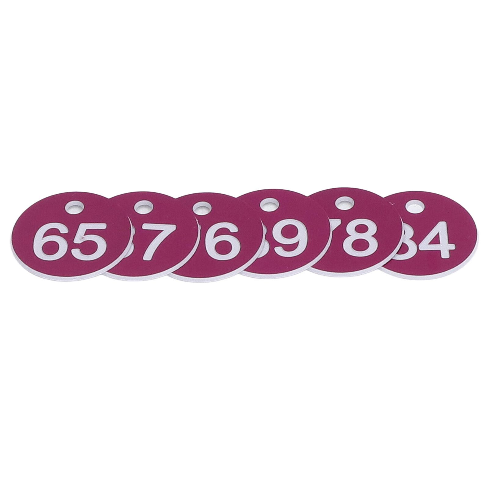 50Pcs Numbered Label Round Simple Beautiful Beehive Tag Breeding Supplies for Beekeeping Animal HusbandryNumbers 51 to 100 Purple — image 4