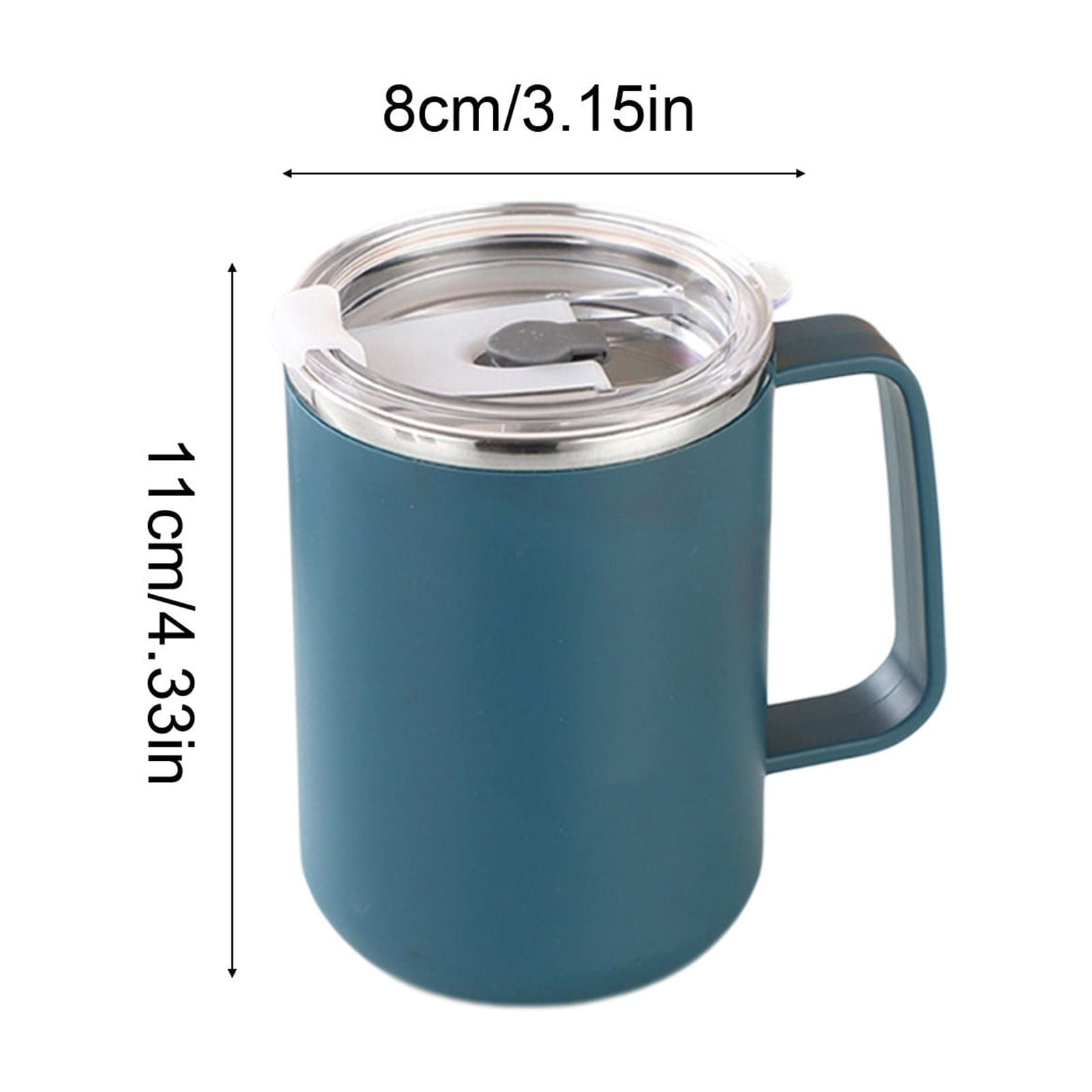 Insulated Coffee Mug with Handle & Lid - 17oz Stainless Steel Travel Tumbler, Double Wall Vacuum (Black) by 22_【Special Savings】 Enjoy Reduced Pricing for a — image 4