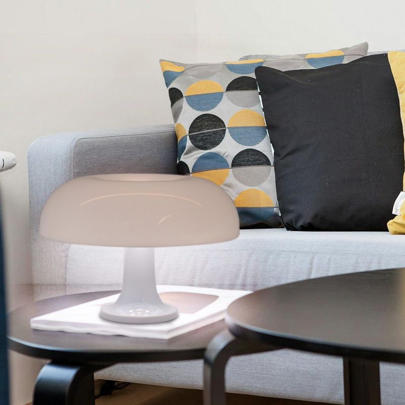 Retro Mushroom Lamp for Room Aesthetic Modern Lighting for Bedroom | Cool Retro Living Room Decor (White) — image 3