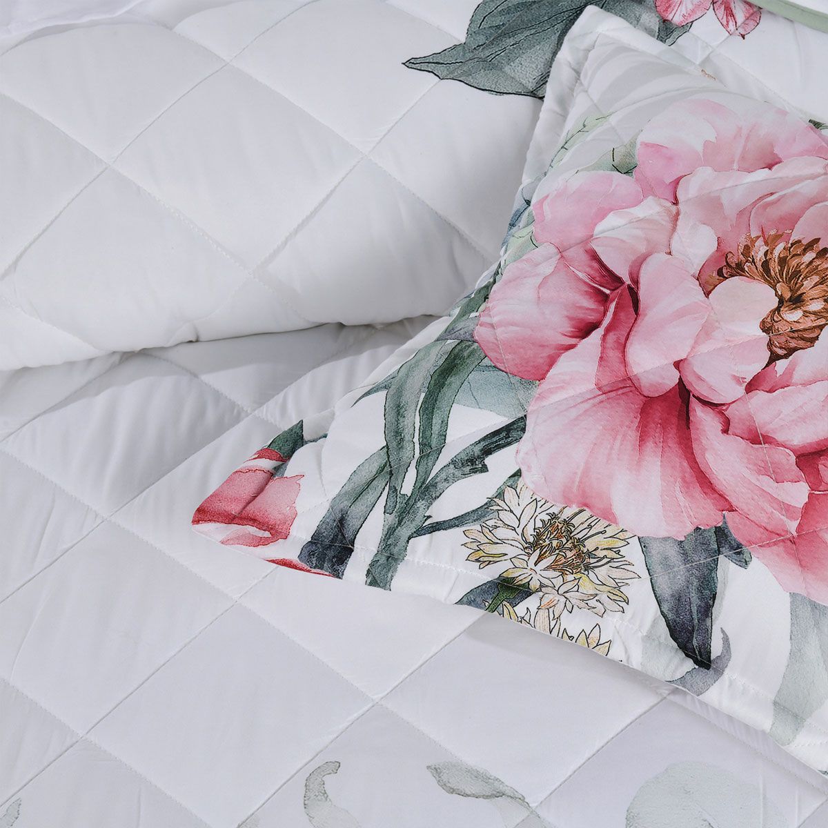Bianca Coleraine White Floral Printed Bedspread Set Super King โ image 4