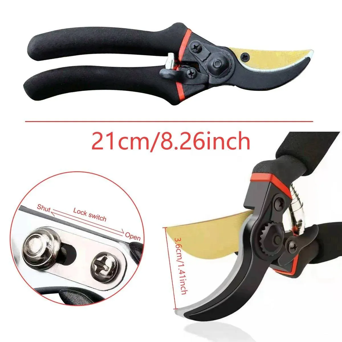 Thickened Branch Scissors Strong Garden Shears Cut Thick Branches Pruning Tools — image 3