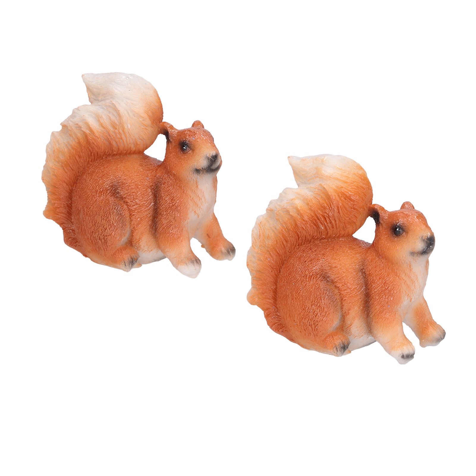1 Pair Squirrel Resin Figurines Miniature Squirrel Animals Statue Sculpture Ornament for Garden Lawn Decoration โ image 5