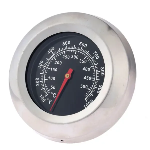 BBQ Grill Thermometer, Stainless Steel Temperature Gauge for Smokers and Charcoal Grills, 7.6 cm Dial, 0-538 C — image 5