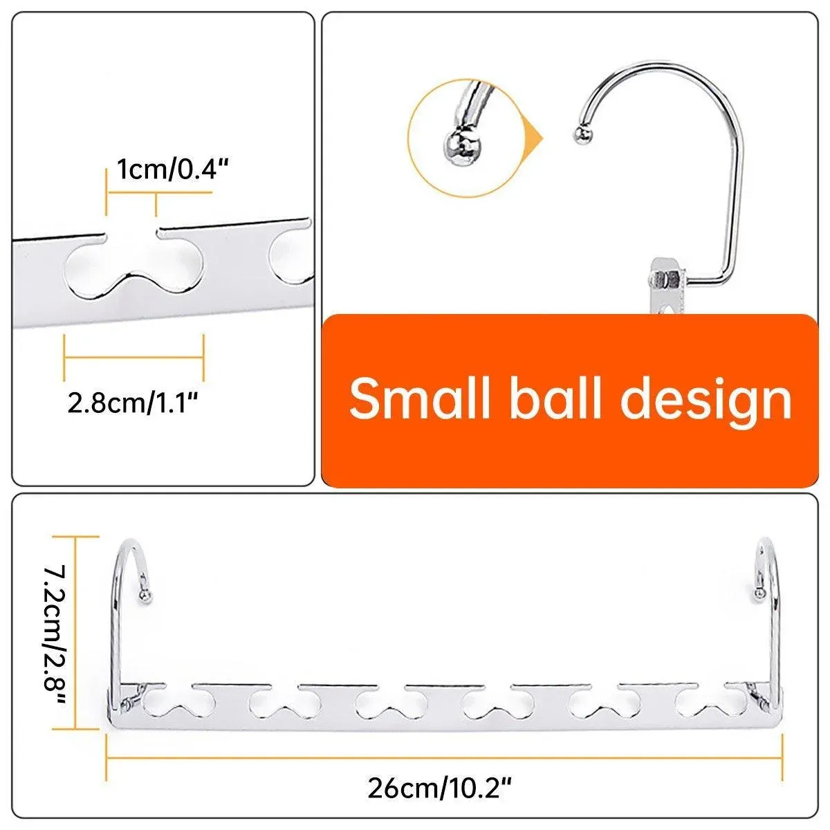 Clothes Hanger Space Saving Hook Folding Wardrobe Multipurpose Rack Coat Pants - 24PCS โ image 3