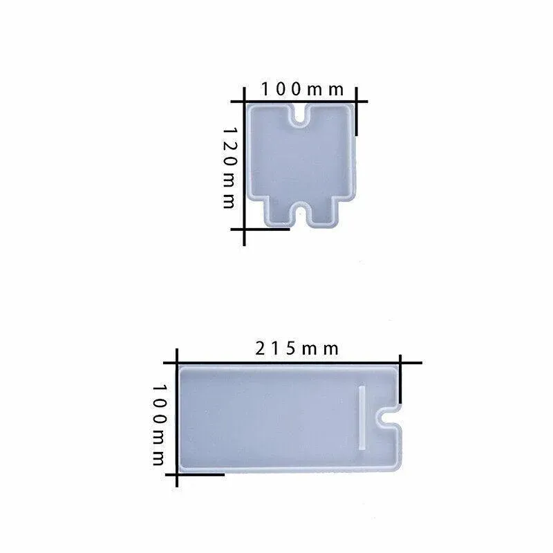 2Pcs Silicone Mobile Phone Stand Mould Holder Casting Mold Resin Epoxy Craft Au โ image 3