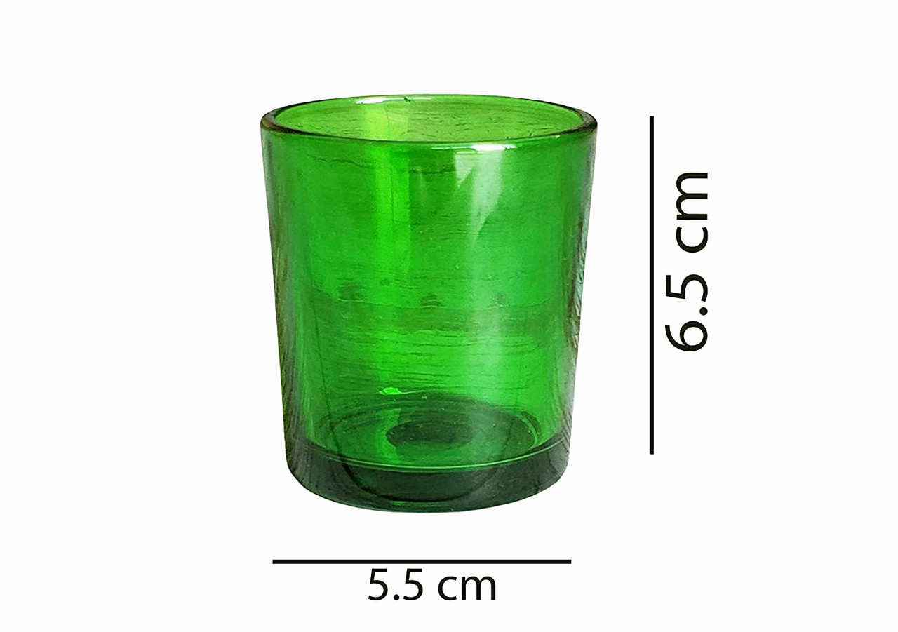 40 Bulk Pack Green Glass Votive Candle Holders Table Centreoieces Xmas Wedding Anniversary Event Recption Party Function or Home Decor — image 5