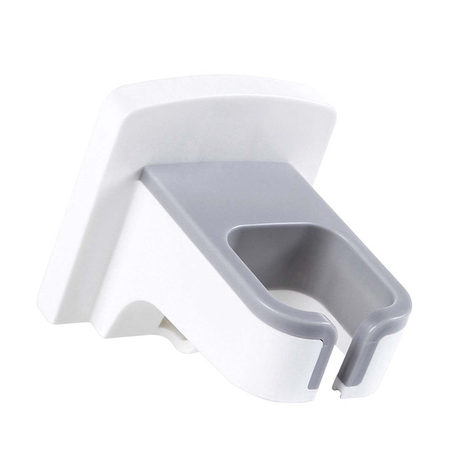 Wall Mounted Hair Dryer Holder Punch Free Self Adhesive Blow Dryer Holder for Bathroom Washroom White — image 4