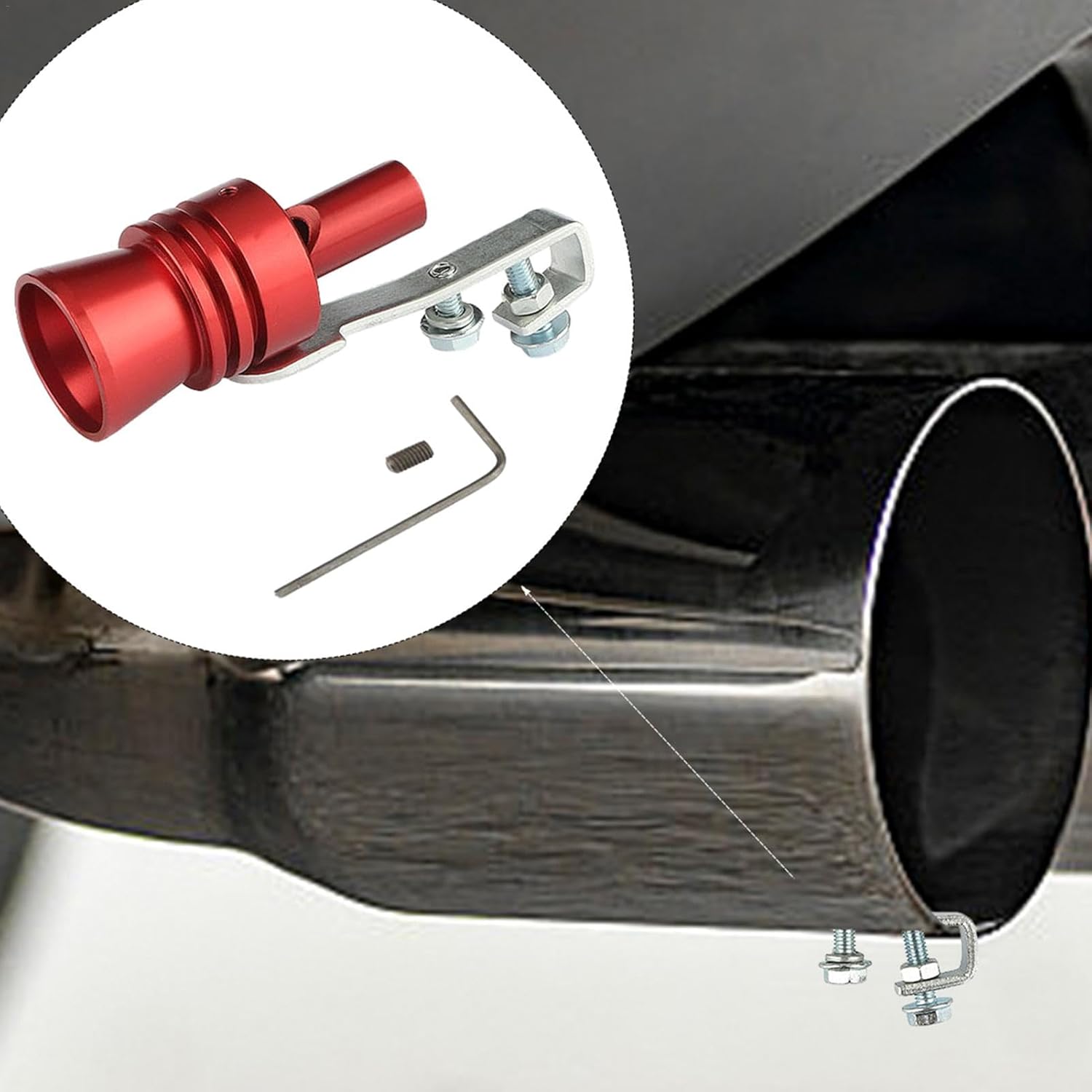 Lightweight Turbo Exhaust Whistle for Car Exhaust Pipe Sound Amplifier XL — image 3