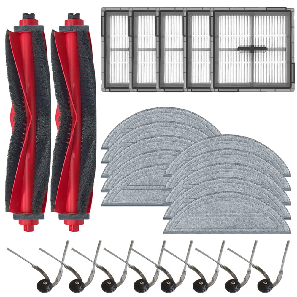 Main Side Brush Filter Mop Cloth Kit For Roborock Q10 S5, Q10 S5+, Q10 VF, Q10 VF+, Q10V, Q10V+ Vacuum Cleaner Tools Spare Parts