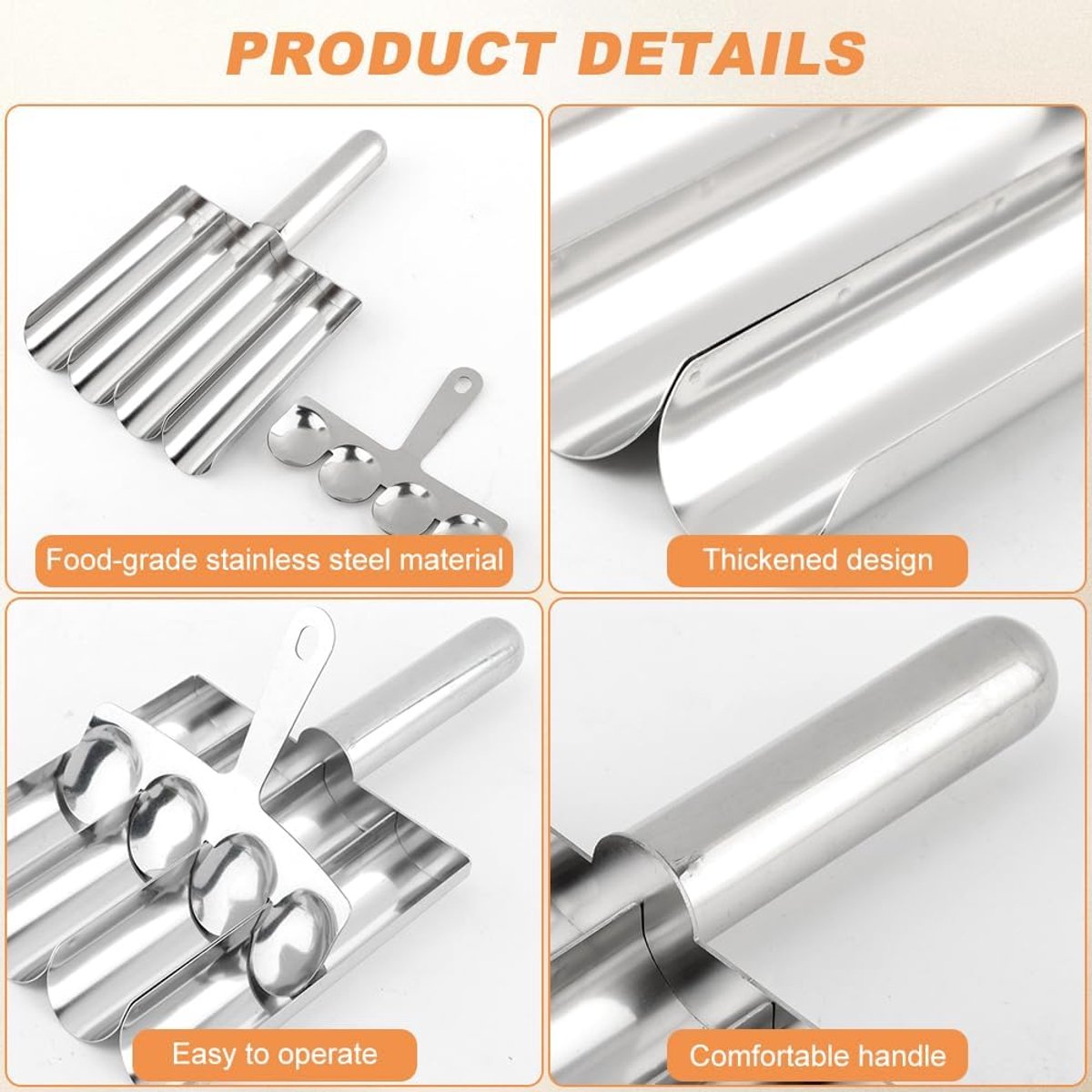 Meatball maker, stainless steel non-stick meatball maker, portable meatball scooper kitchen restaurant must-have meatball maker set, home cooking tools — image 2