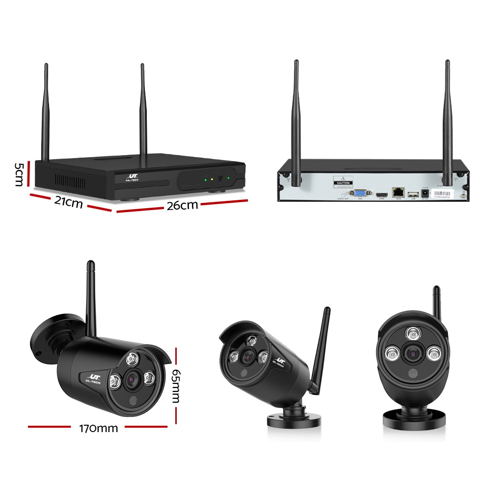 UL-tech Wireless CCTV Security System 8CH NVR 3MP 6 Bullet Cameras โ image 2