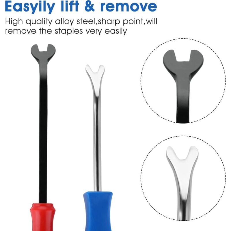 Heavy Duty Staple and Nail Puller Tool for Furniture, 2 pcs — image 3