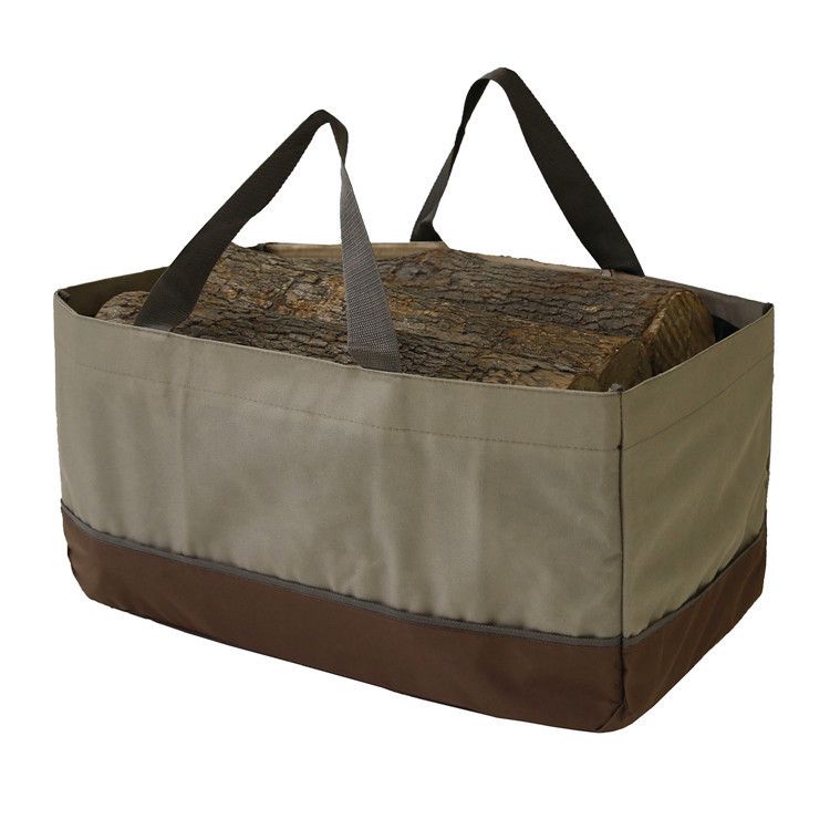 Carrier Bag, Large Portable Firewood Holder Carrier Tote Bag Indoor Fireplace Firewood Totes Bag Durable Outdoor — image 4