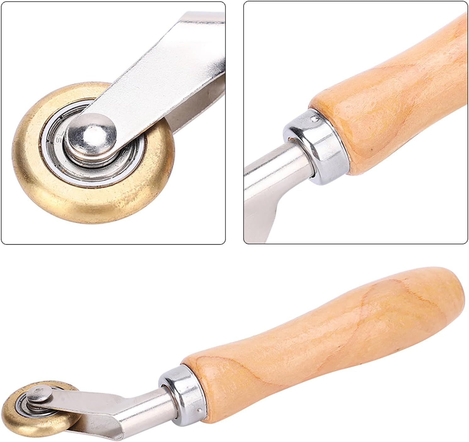 PVC/TPO/EPDM Single Ply Roofing Brass Penny Roller and Flooring Corner Detail Seam Roller (6mm x 30mm)