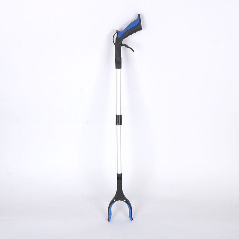 Green and Black Handle Foldable Grabber Reacher Tool - 83cm Aluminium Litter Picker with Magnetic Tip - Lightweight Mobility Aid for Garden & Home — image 2
