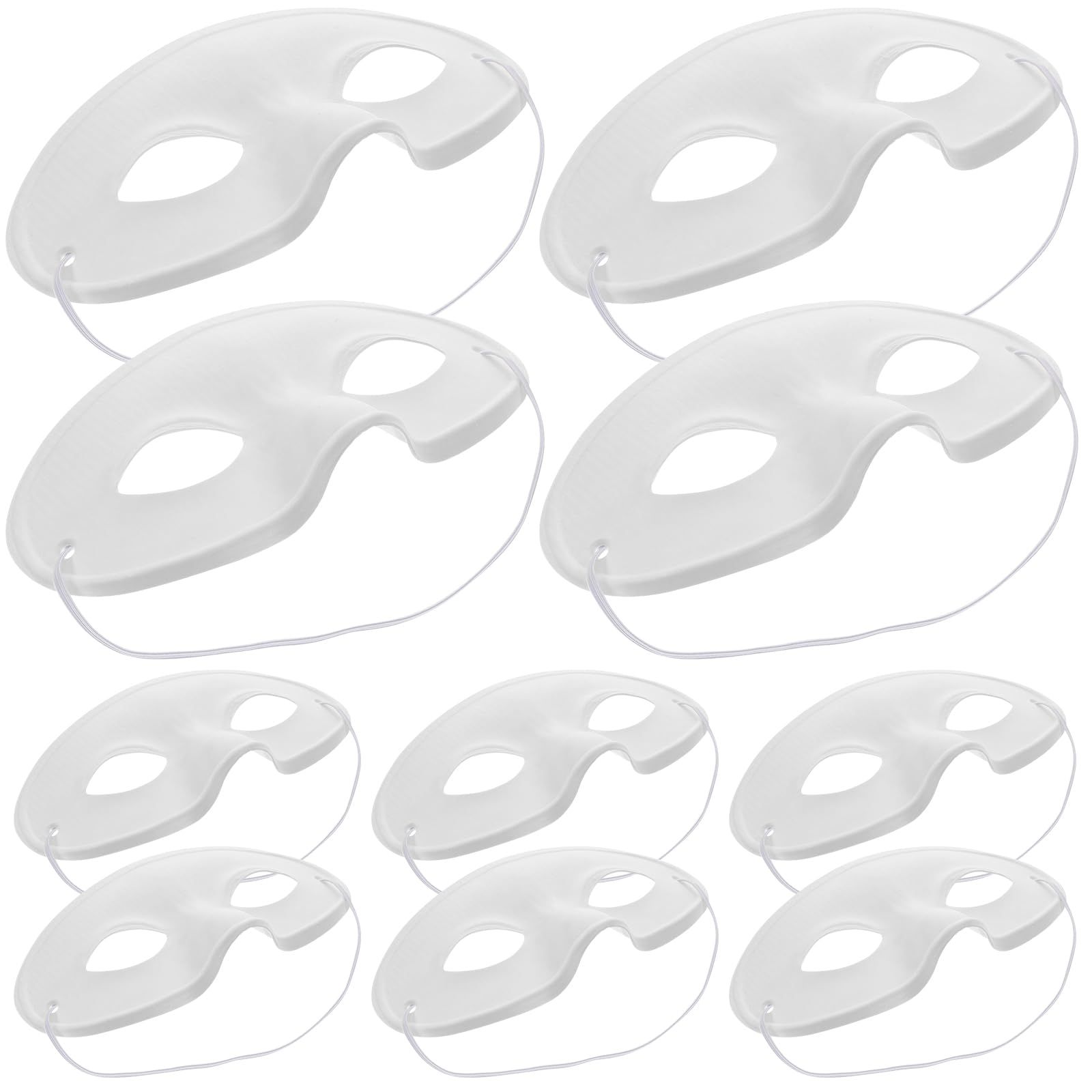 10 Pcs White Paper Masks Party Blank Mask Hand Painted Mask Party Favors for Personality Blank Mask โ image 4