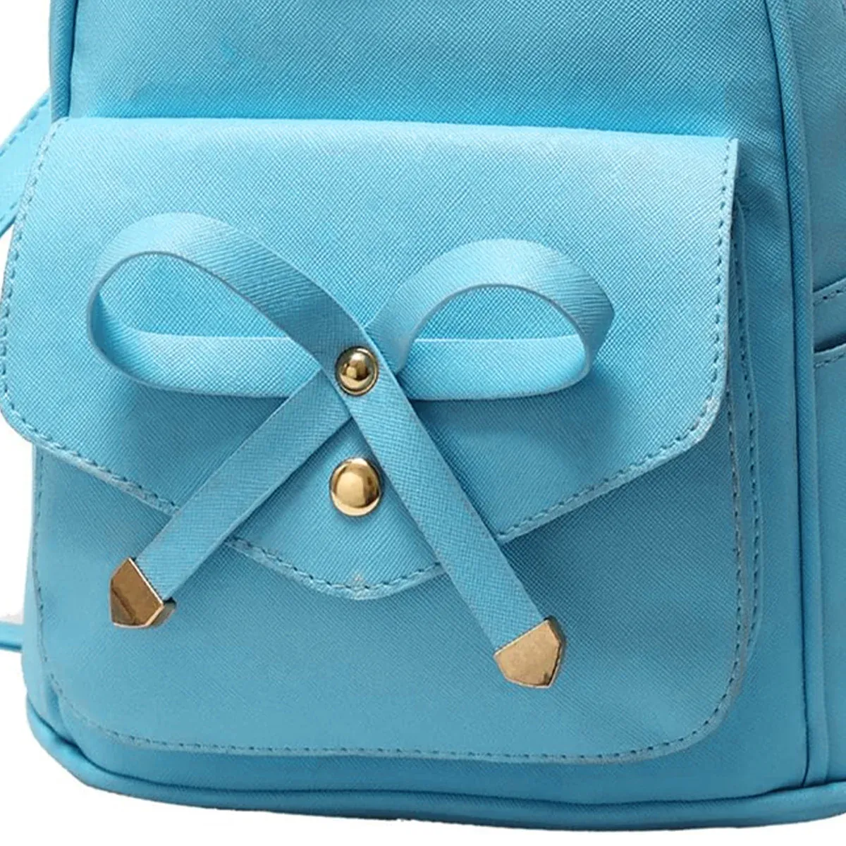 Blue Butterfly Shoulder Bag Student Schoolbag Backpack Travel Tote for Girls — image 4