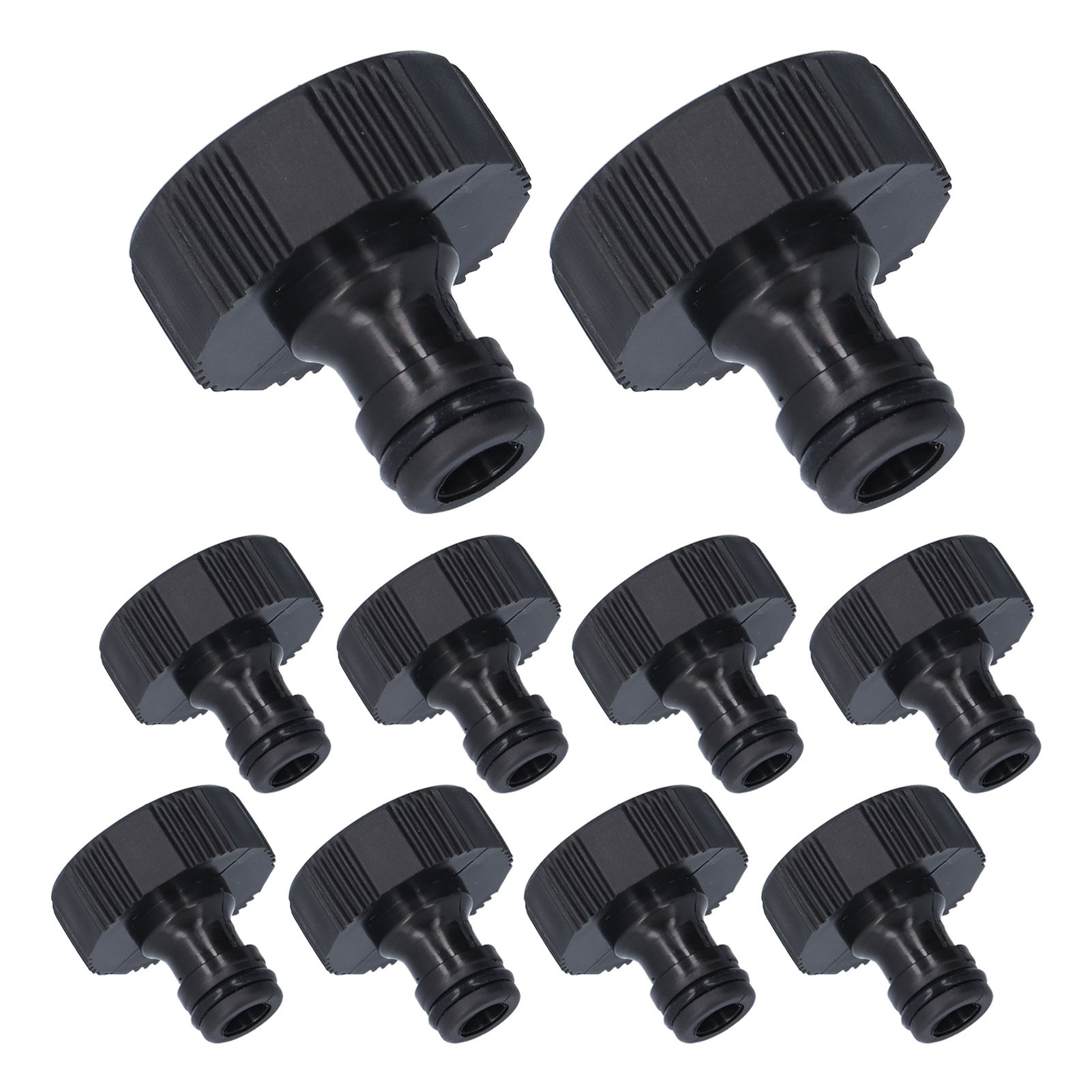 10Pcs 15mm Thread Adapter Plastic Sealable Durable Hose Connector for Courtyard GardenG1 Female Thread โ image 2