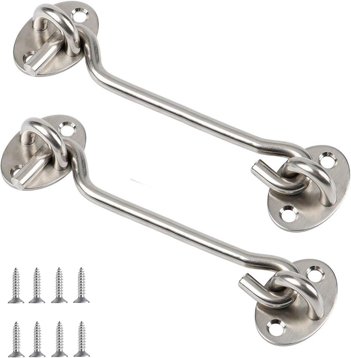 pieces - Wind hook - 6 inch - Wind hooks - Door hinges - Door bolt - Hinge - barn door hook - hook and eye bolt - cabin hooks and eye bolt - swivel