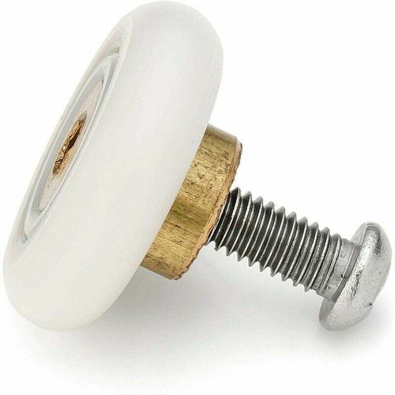 4 Pcs Spare Castors for Sliding Shower Door with Screw M4 Diameter, 19 mm — image 2