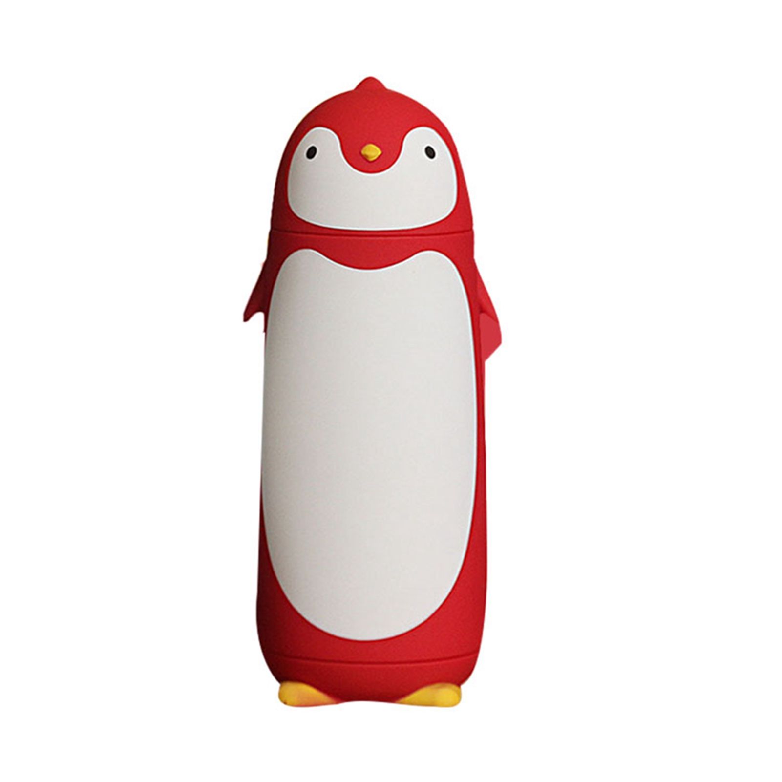 Water Bottle Penguin Design Heat Insulation 300ml Portable Water Cup for Outdoor Red — image 4