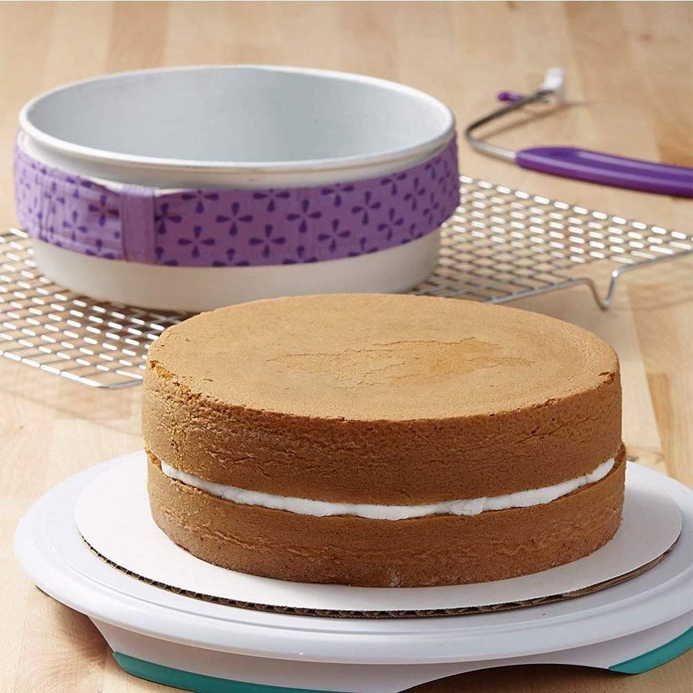 4-Piece Cake Pan Dampen Strips, Super Absorbent Thick Cotton Strips for Baking, Cake Leveler and Baking Supplies β image 5