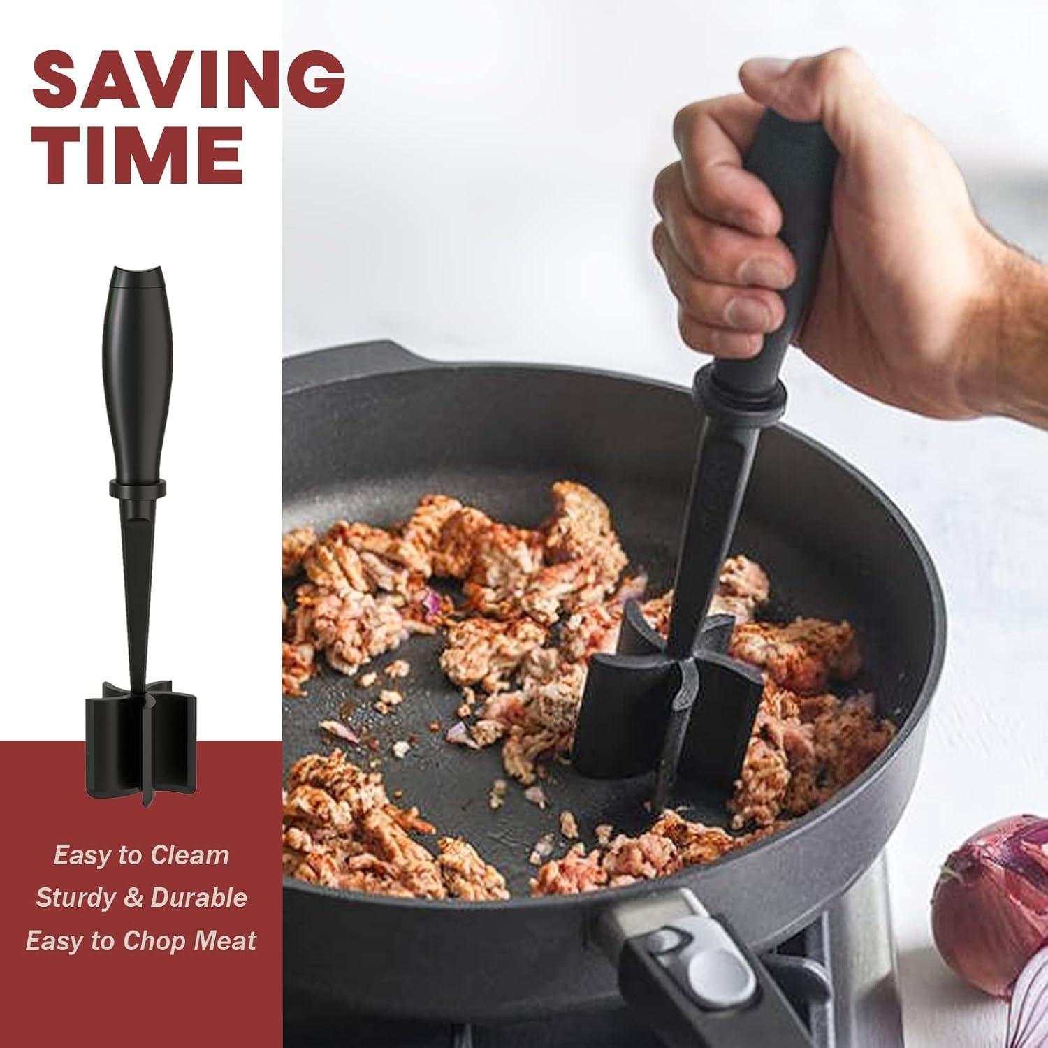 Meat Grinder, Hamburger Grinder, Masher and Burger Masher Premium Heat Resistant Burger Meat Grinder — image 4