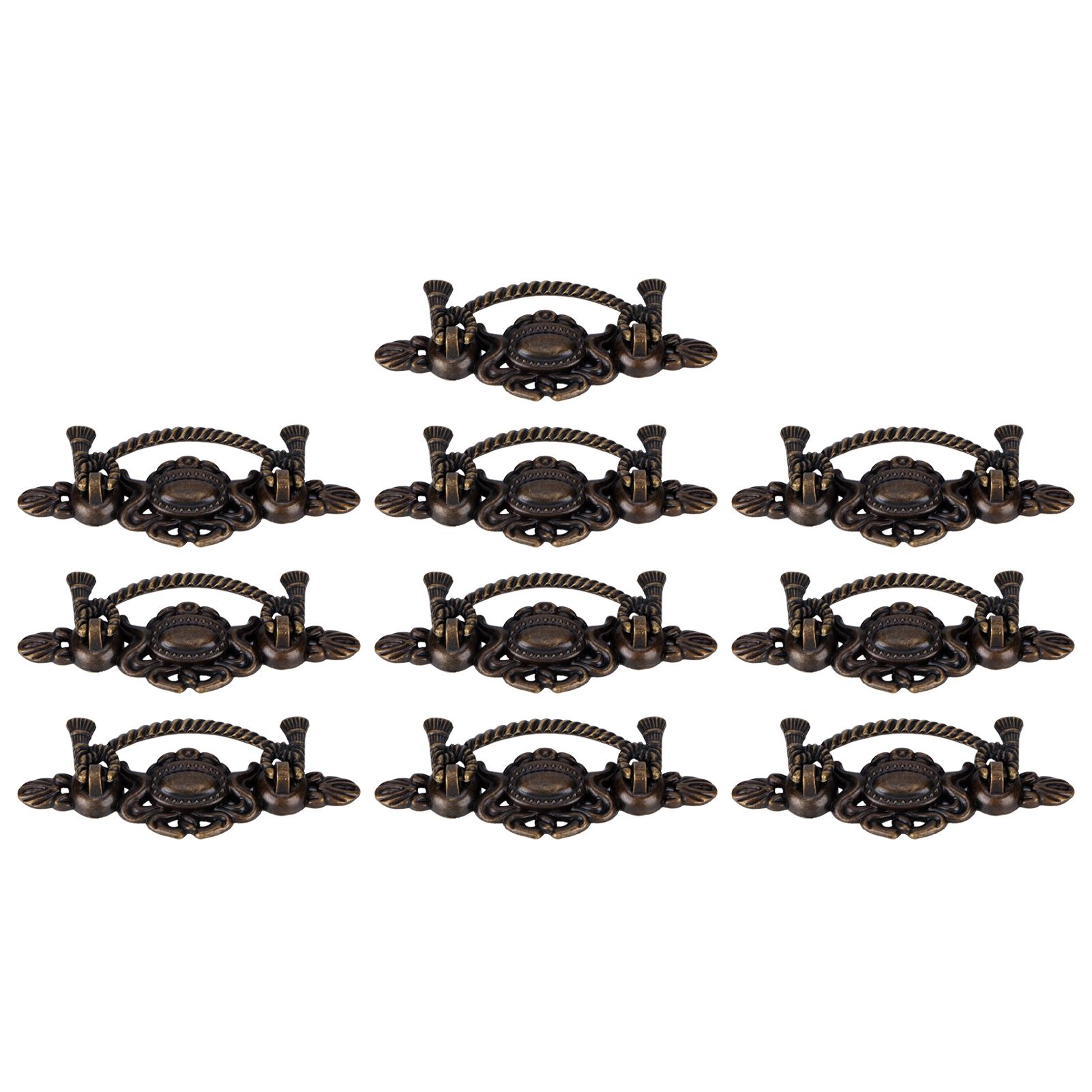 10 Sets Kitchen Drawer Cabinet Door Handle Furniture Knobs Hardware Cupboard Antique Pull Handles — image 5