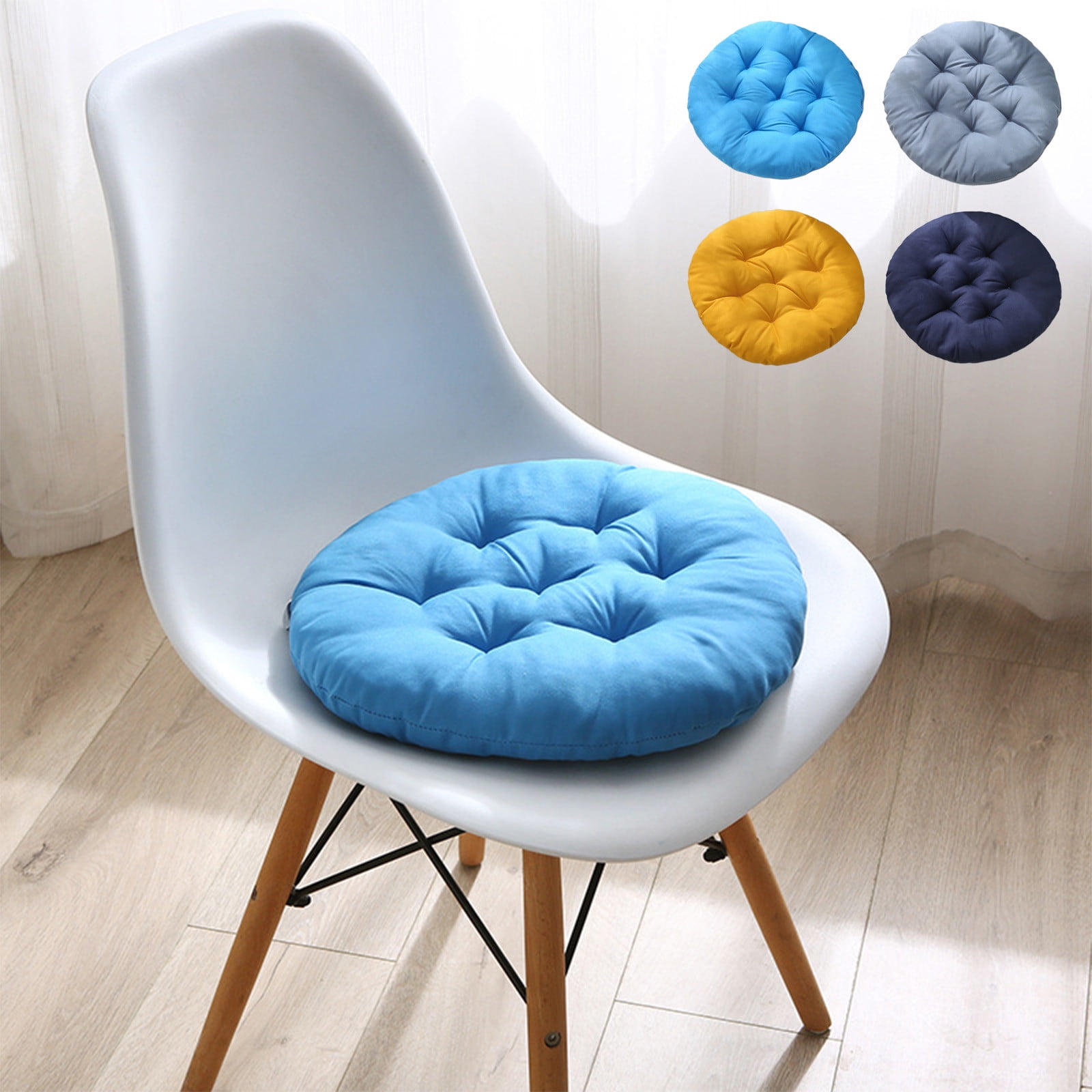 Outdoor Seat Cushion, Round Rattan Cushion, Hanging Basket Chair Cushion for Swing Chair Hammock Wicker Chair Rocking Chair, Seat, Yellow โ image 6