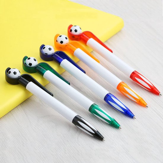 5-Pack Football Ballpoint Pens - Retractable & Non-Slip Grip - 1.0mm Black Ink for Smooth Writing โ image 4