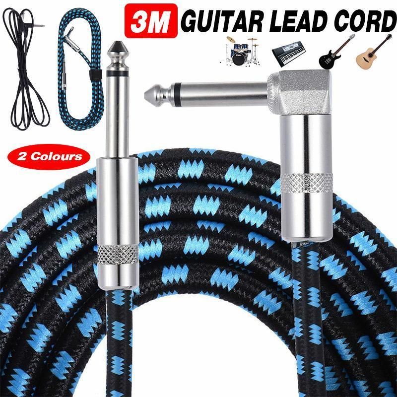 3M Guitar Amp Cable 6.35mm Mono Jack to Jack Lead for Electric Instruments - 3M Black Cable โ image 2