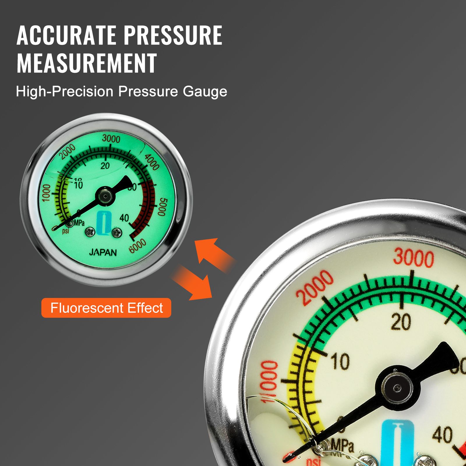 PCP Hand Pump, 3 Stage, 30Mpa 4500 PSI High Pressure PCP Air Rifile Filling Stirrup Pump with Oil-Moisture Filter Pressure Gauge, Stainless Steel for Airguns โ image 5