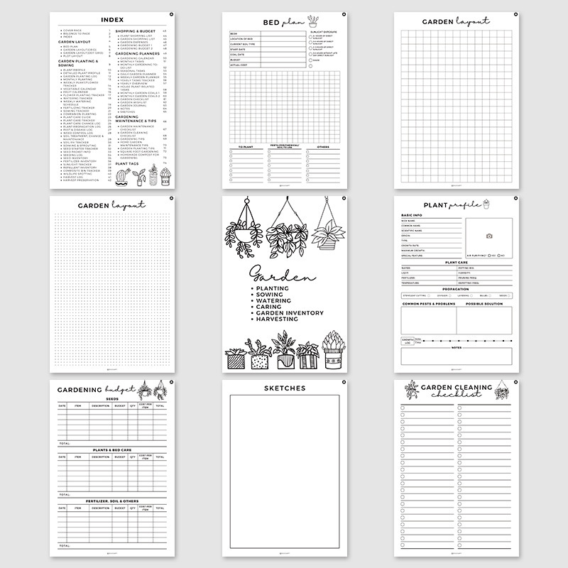 Garden Planner Journal & Plant Care Log Book with Layout Grids Watering Schedule and Budget Tracker for Indoor and Outdoor Gardening โ image 3