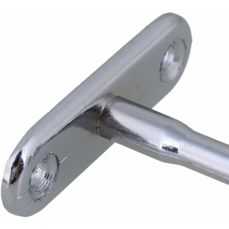 2 pcs 16Mm Silver Plated Zinc Alloy Oval Wardrobe Brackets — image 4