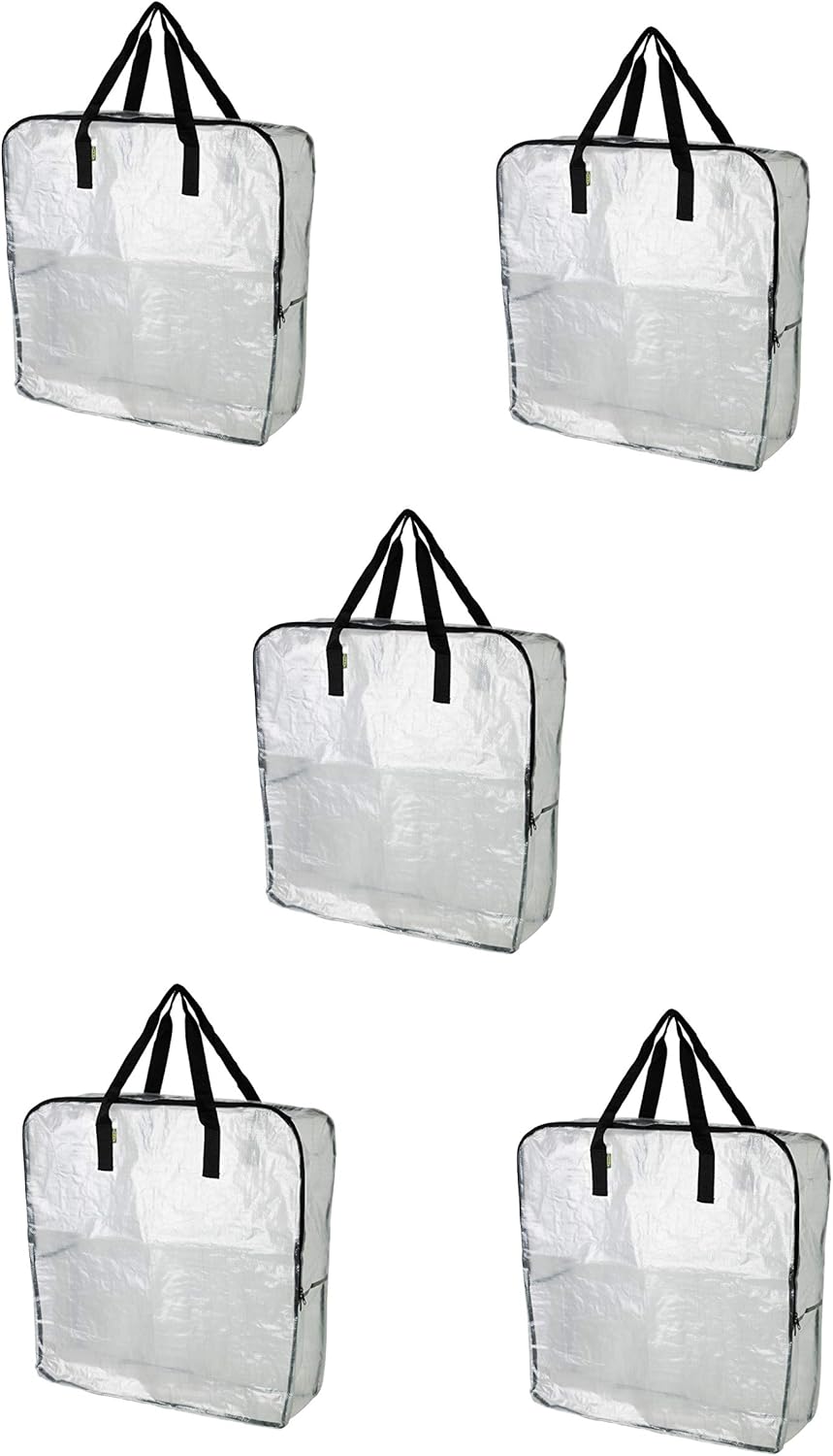 DIMPA Extra Large Storage Bag, Clear Heavy Duty Bags, Moth Moisture Protection Storage Bags (Pack of 5, 25 ½x8 ¾x25 ½) — image 4