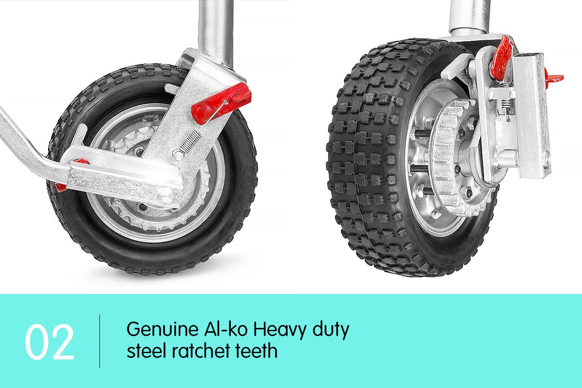 Alko 10in Ratchet Trailer Boat and Caravan Jockey Wheel — image 4