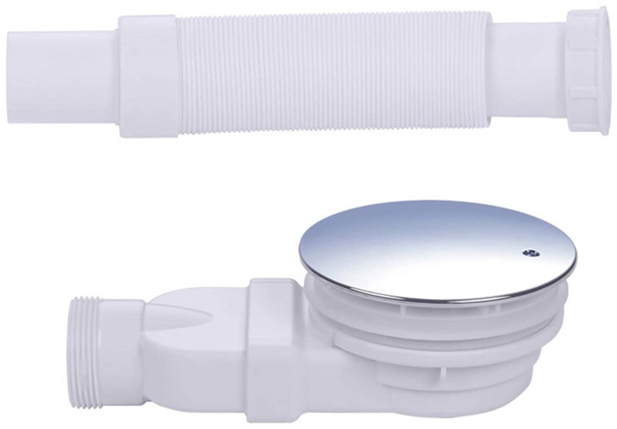 Shower tray siphon - Shower tray drains - Flat shower tray - Extra flat shower tray siphon - Drain set - Shower tray siphon flat - For flat shower trays — image 2