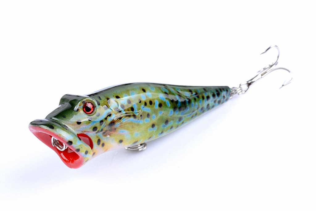 5X 8cm Popper Poppers Fishing Lure Lures Surface Tackle Fresh Saltwater โ image 5