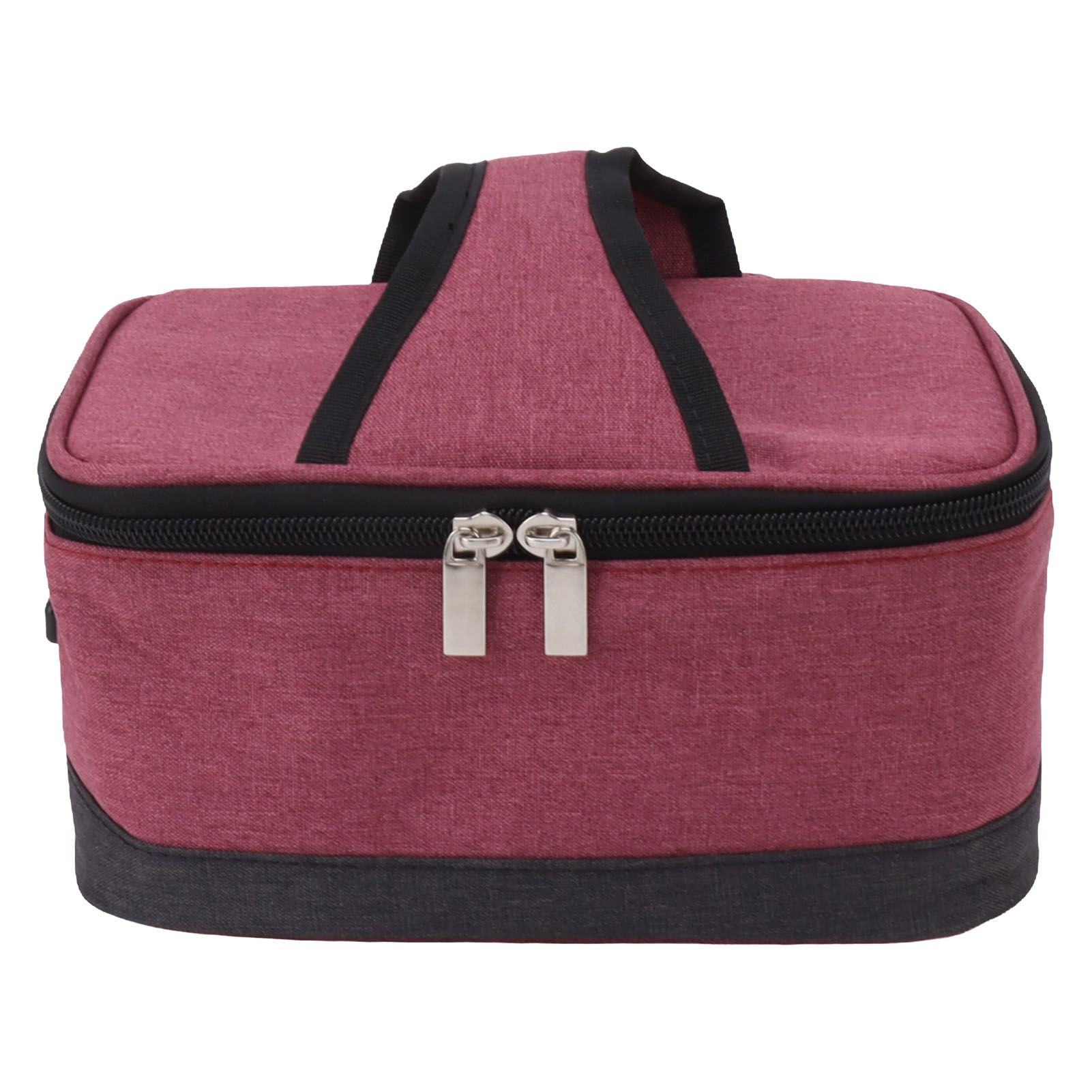 USB Heating Insulation Bag Portable Electric Heating Food Container Constant Temperature Heating Bag for Outdoor Wine Red โ image 2