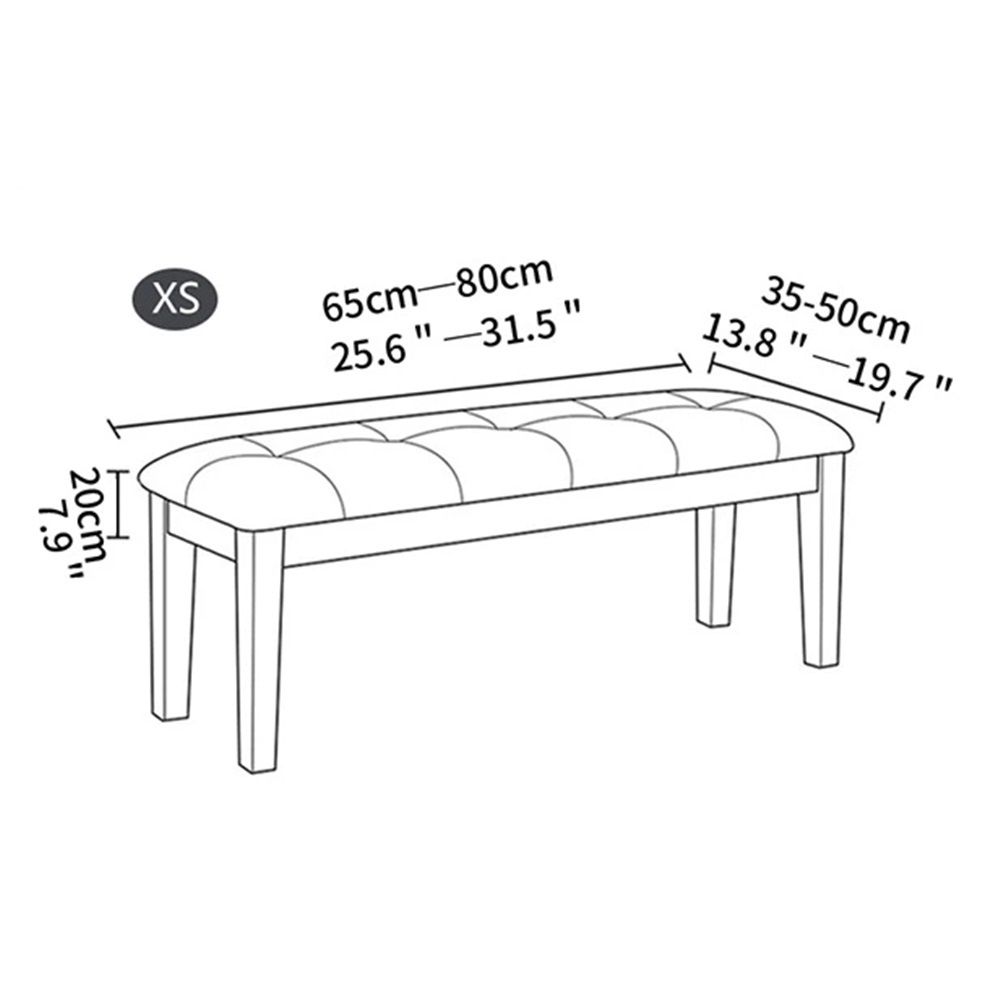 Bench Cover Slipcover Rectangle Polyester Blend High Stretch Bench Cushion Covers with Elastic Bottom Feature Textured Machine Washable Jacquard Fabric (Dark — image 5