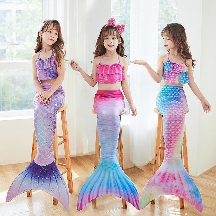 Mermaid Swimsuit Monofin Fins Kids L (7-9 Years) Package A 3 pcs — image 3