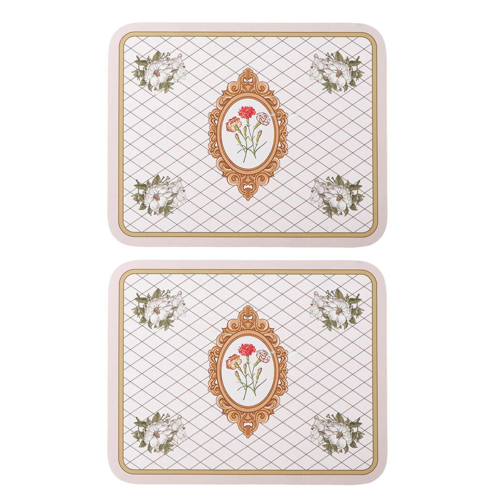 2PCS Coffee Mat Prevent Slip Waterproof Bottom Shockproof Absorbent Dish Drying Mat for Coffee Bar Accessories 50x60cm / 19.7x23.6in