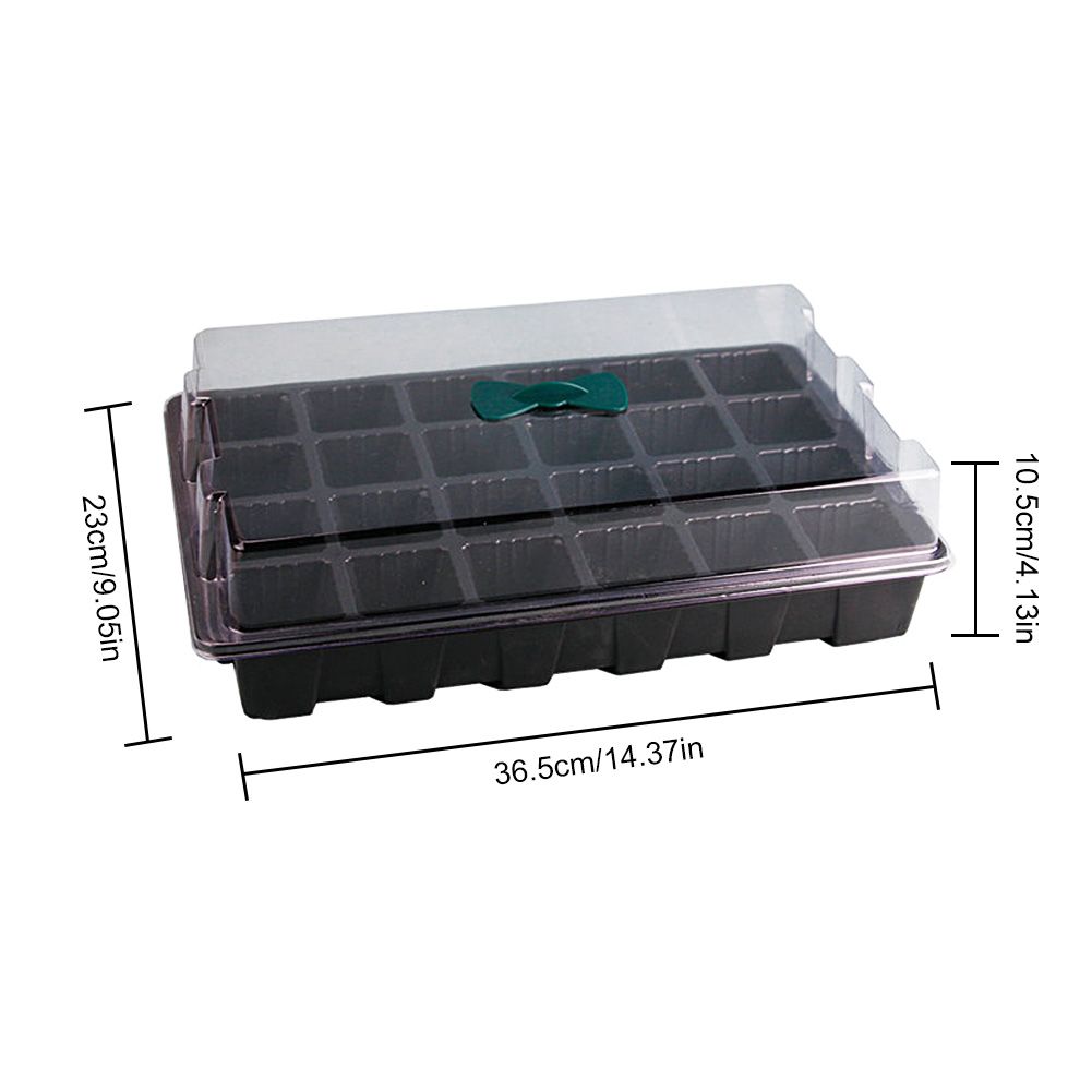 3 Pack 24 Cells Seedling Nursery Tray Plastic Flower Garden Nursery Pot Planting Seed Tray Kit With Lid Garden Grow Box β image 2