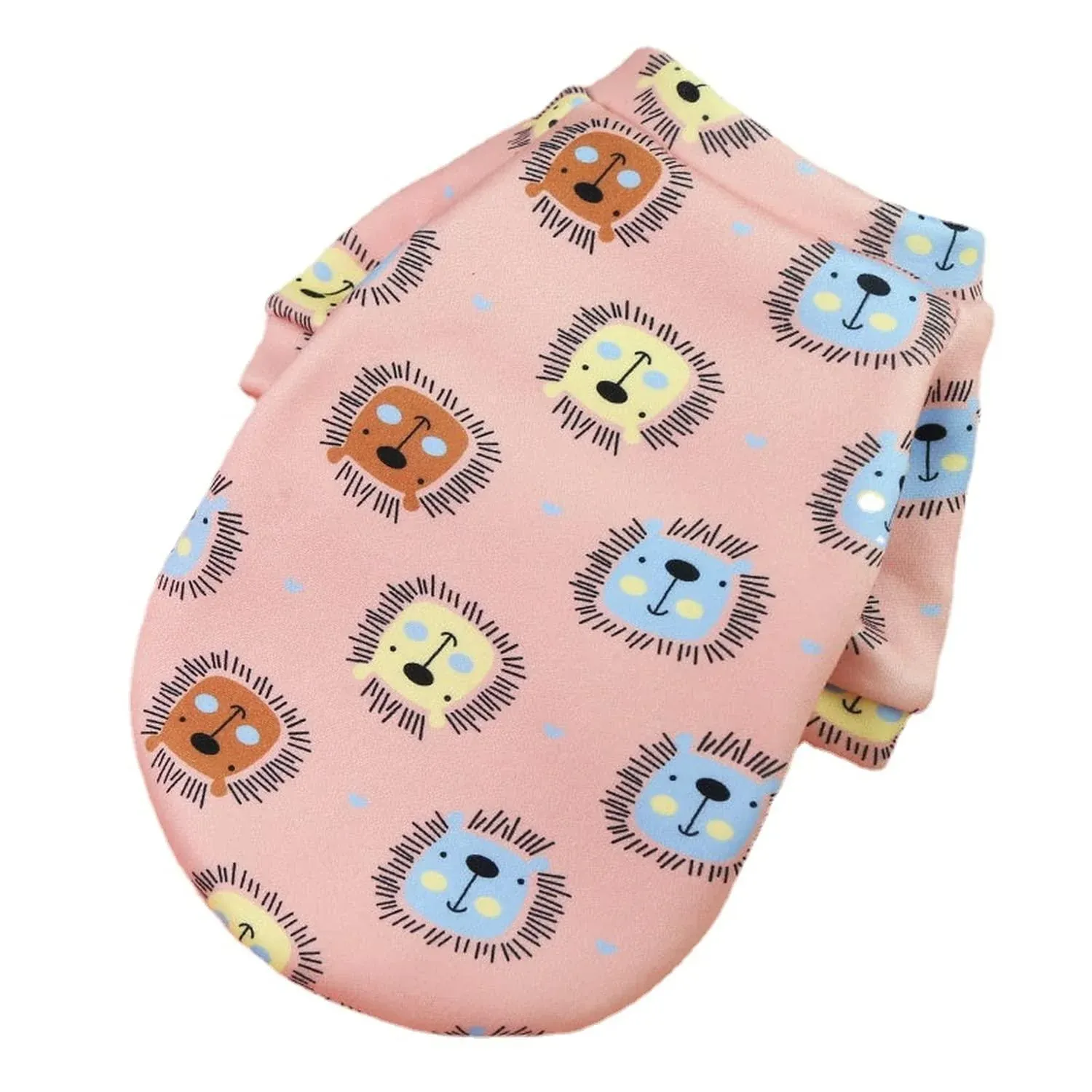 XS Cute Pet Dog Warm Jumper Sweater Clothes Cat Knitwear Knitted Coats Winter - Pink Lion