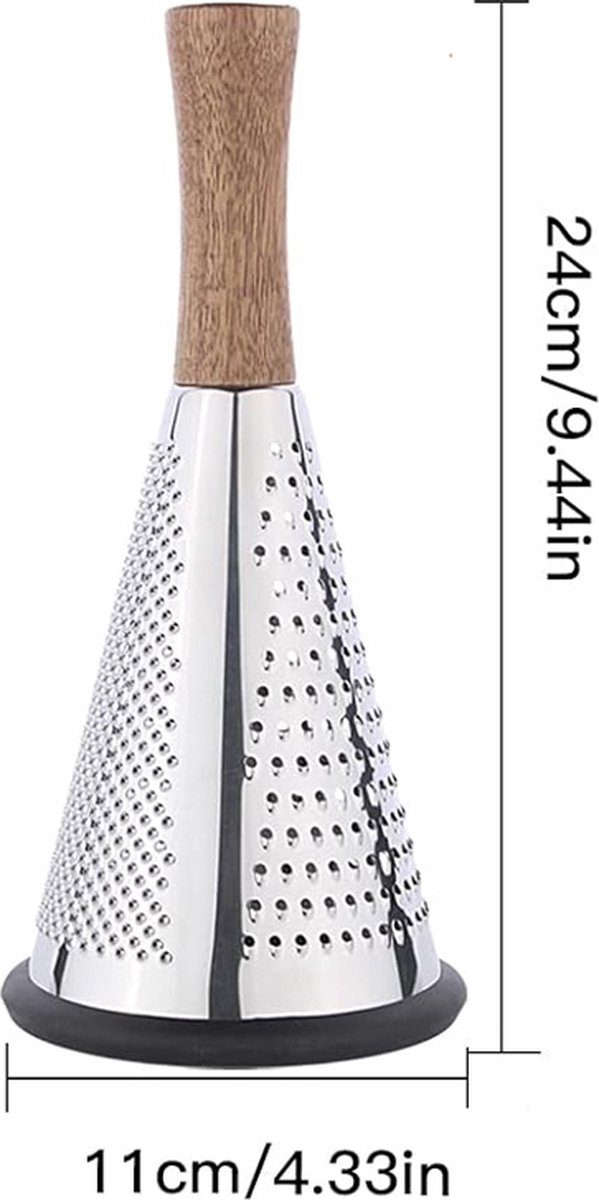 Grater - Hand Grater - Lemon Grater - Cheese Grater - Kitchen Grater - Ginger Grater - Garlic Grater - Table Grater - With 3 Grating Methods - 3 Cutting — image 5