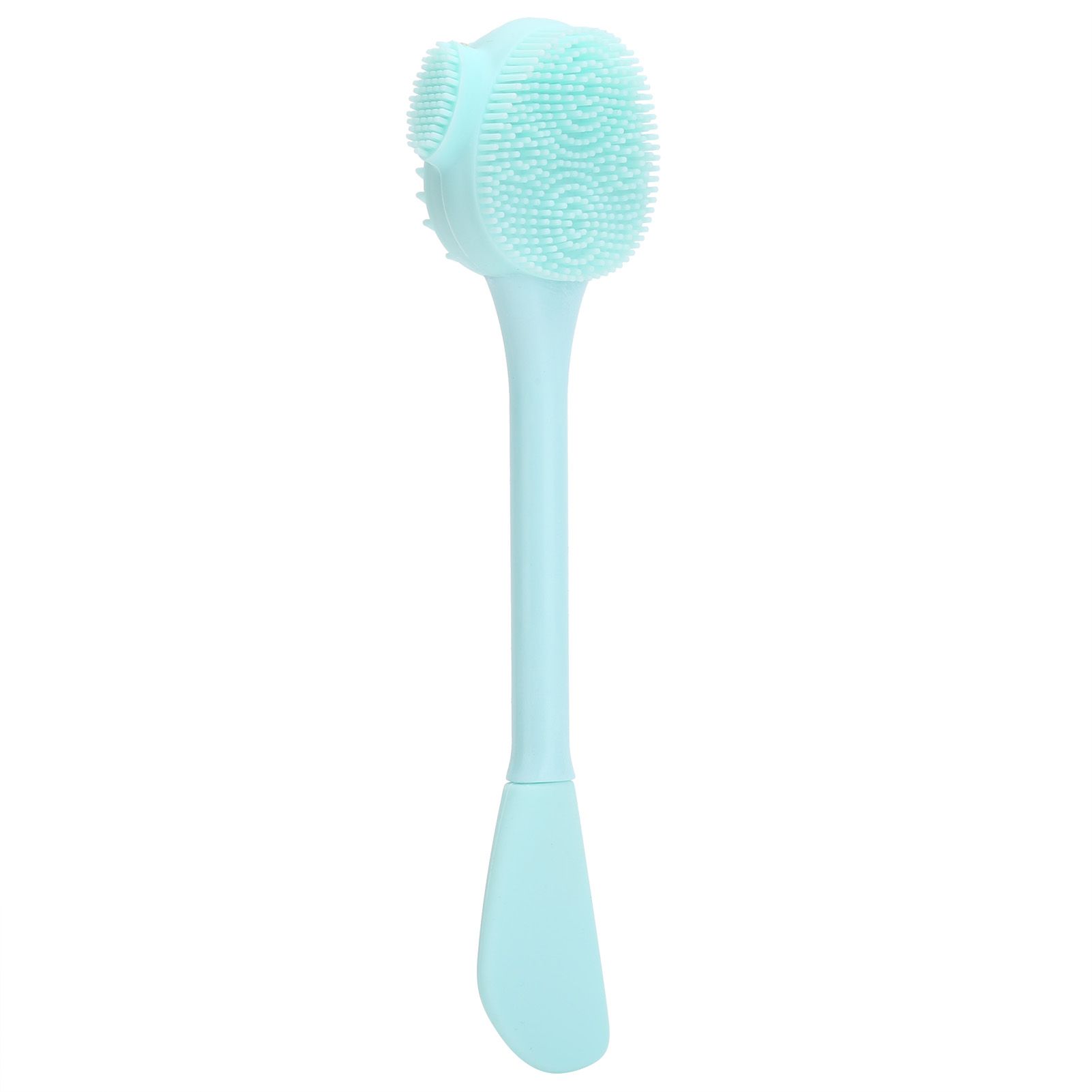 Handheld Silicone Face Cleaning Brush Mask DIY Mixing Stick Makeup Cleansing Brush(Green Double Head Knife Shape ) — image 2