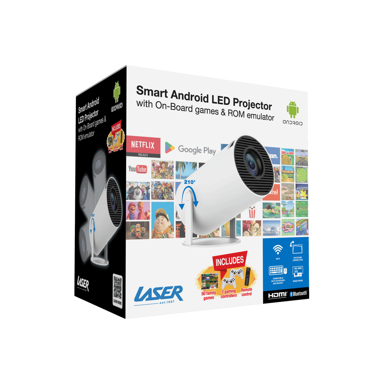 Laser Smart Projector with Games White โ image 5